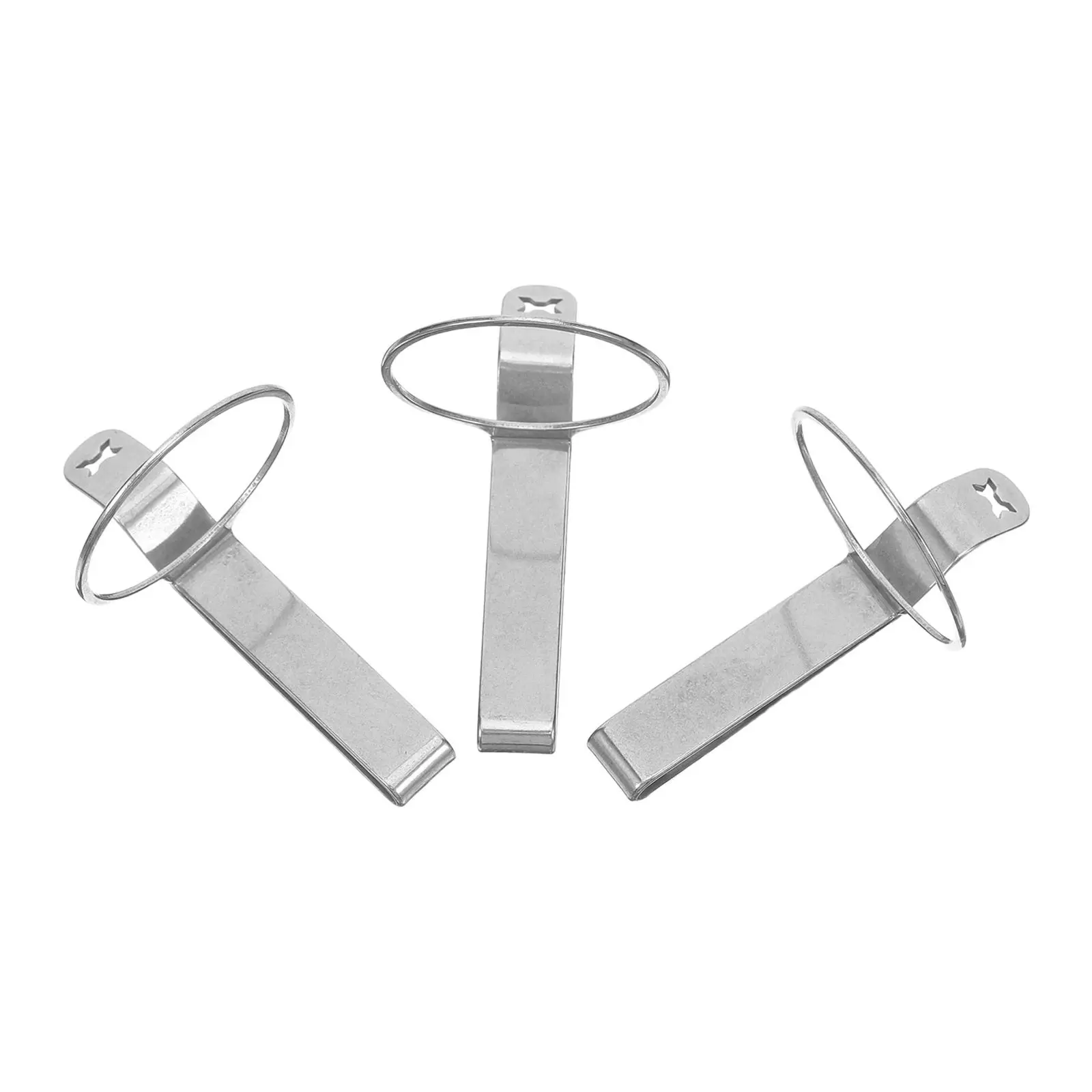 3Pcs 야외 손전등 벨트 클립 하이킹 캠핑 사이클링을위한 헤비 듀티 철 허리 마운트 손전등 홀더 클립 안전 미끄럼 방지