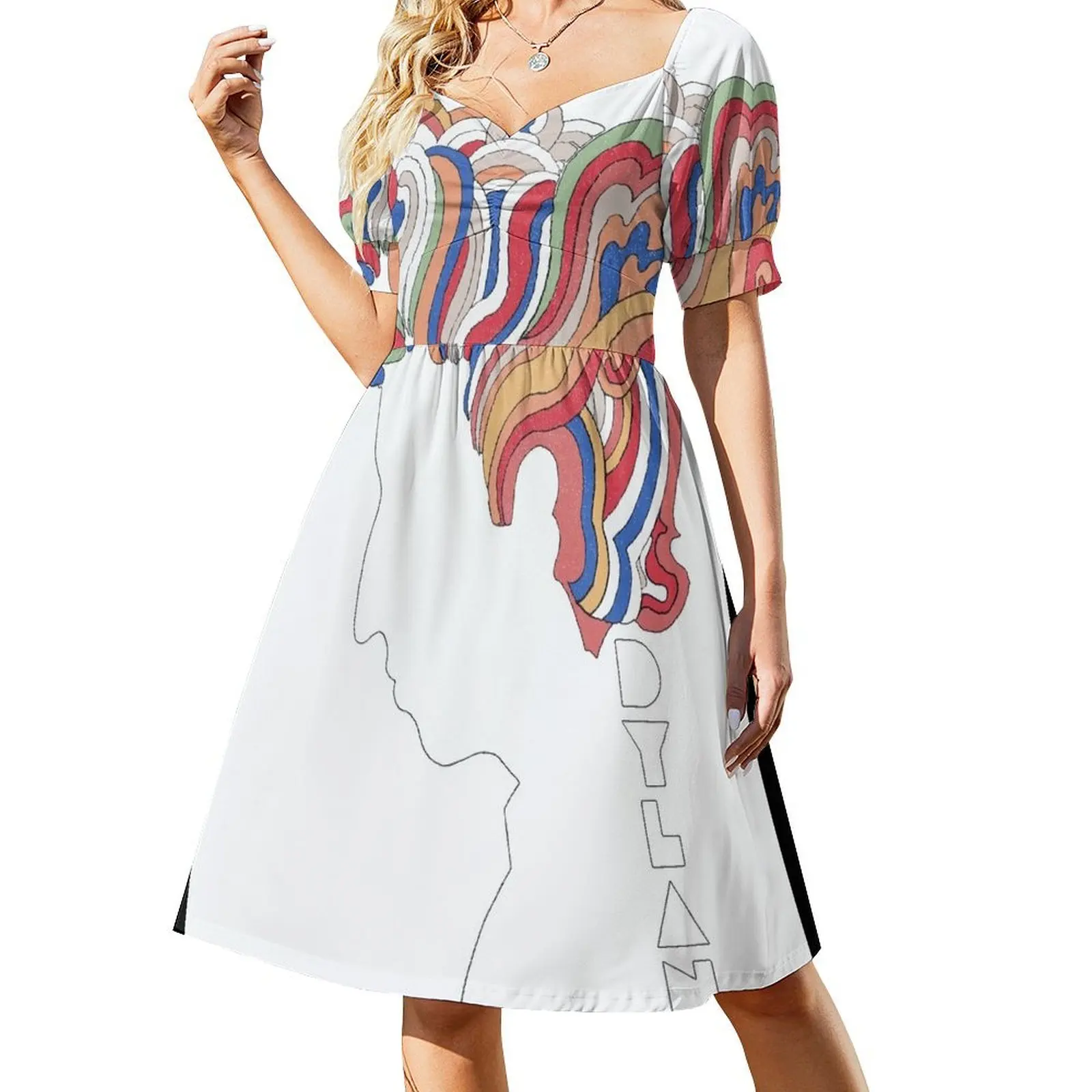 thumbnail image 1 of Vestido de manga corta Dylan vestidos de cóctel vestidos sueltos elegantes para mujer Vestido elegante, 1 of 7