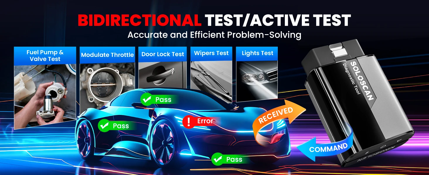 Für Land Rover für Jaguar KINGBOLEN Soloscan OBD2 Scanner Bluetooth Bidirektionales Diagnose-Scan-Tool Alle Reset-Funktionen Lebenslange Kostenlose Updates – Detail 8