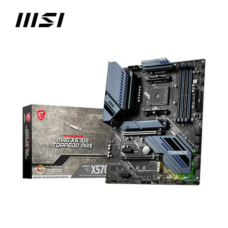 Msi Mag X570S Scheda Madre Del Computer Siluro Max Am4 Amd X570 Sata 6 Gb/S Atx Ddr4 Max Overclocking A-Xmp Pci Express 4.0 5100 Mhz