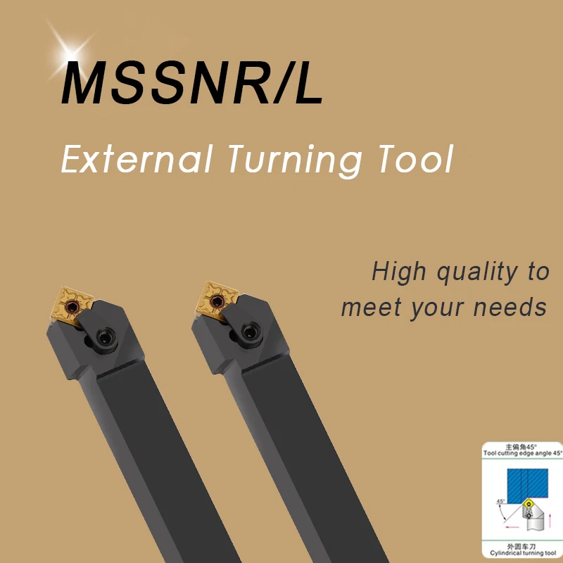 MSSNR1616H12 MSSNR2020K12 MSSNR2525M12 MSSNR3232P12 External Turning Tool Holder Boring Bar Cutting Accessories CNC Lathe