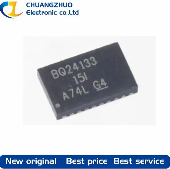 

10Pcs/Lot New original BQ24133RGYR BQ24133 VQFN-24-EP(3.5x5.5) Battery Management ICs