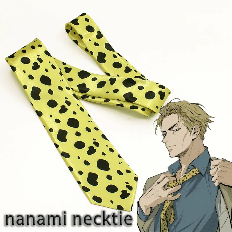 Juju-tsu Kai-sen Nanami Kento Neck Tie Japanese Anime Cosplay Costume Accessories Party Show Outfit Arrow-type Tie Holiday Gifts