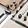 Ultra Thin Magnetic Track Light No Ceiling Required Surface Mounted DC48V Rail Home Store Flood Grille Spot LED Lamp Black White 1