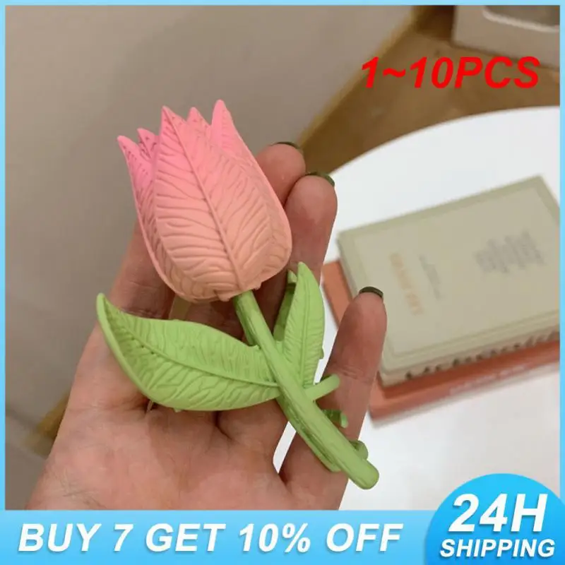 

1~10PCS Exquisite Hair Iron Strong Grip Strength Of The Product Headwear The Product Adopts A Tulip Flower Design