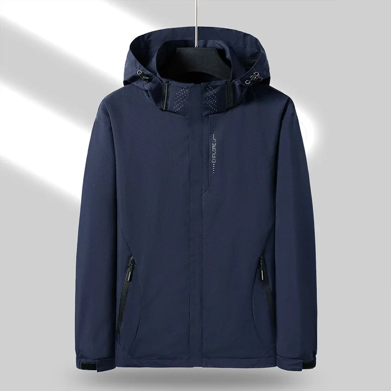 Fashion Hooded Spliced Zipper Pockets All-match Coats Men's Clothing 2023 Spring Autumn New Oversized Casual Tops Korean Jackets