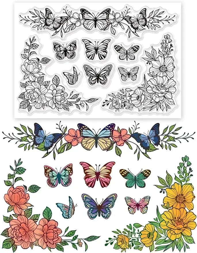 女の子のためのPVCクリアスタンプ,美しい女の子のための完全な