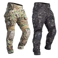GEN3 Men Paintball Combat Cargo Pants+Knee Pads Camo Airsoft Trousers Elasticity Training Tactical Pant Hunting Clothes Climbing 1