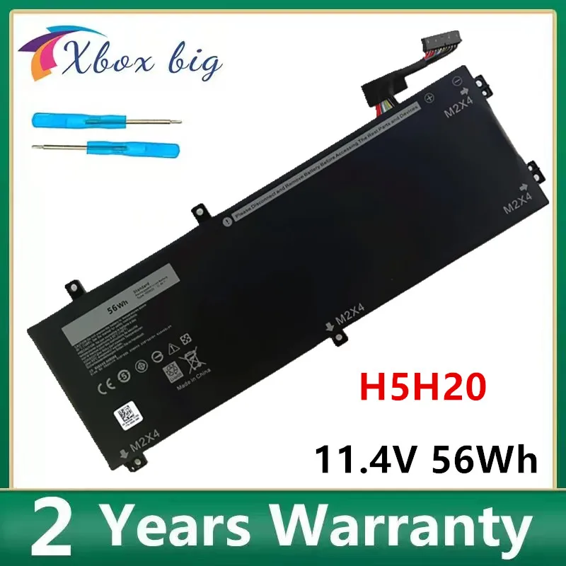 Batteria Per Laptop H5H20 Da 11.4V 56Wh Per Dell Xps 15 9560 9570 Precision Precision M5520 5530 62Mjv M7R96