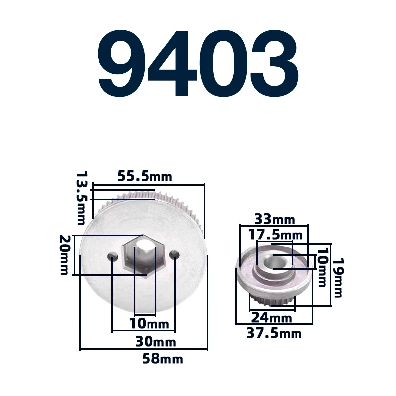 Pulley for Makita 9403 Belt Sander Pulley Gears Accessories Replacement htd 3m 20teeth timing pulley bore 4 5 6 8 10 12mm for width 6 9 10 15mm belt pulley 3m gears 20t synchronous wheels htd3m pulley