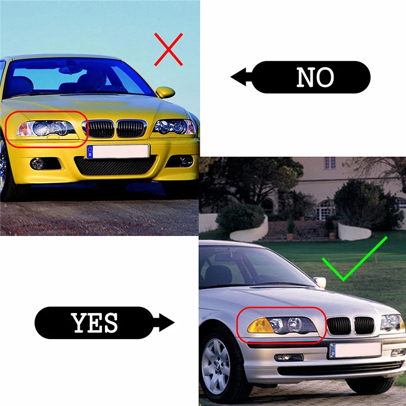 BMW E46 3シリーズ4ドア1998-2001用の防水および明るいハウジング,1 