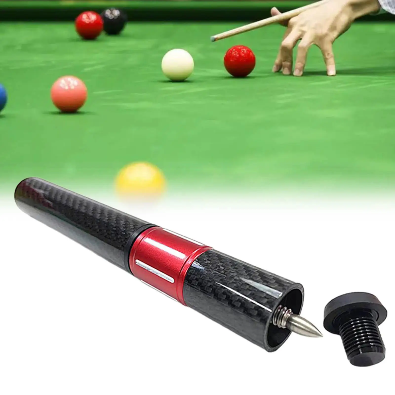 Pool Stick Extension Compact Cue End Extenders for Billiard Replacement Kids