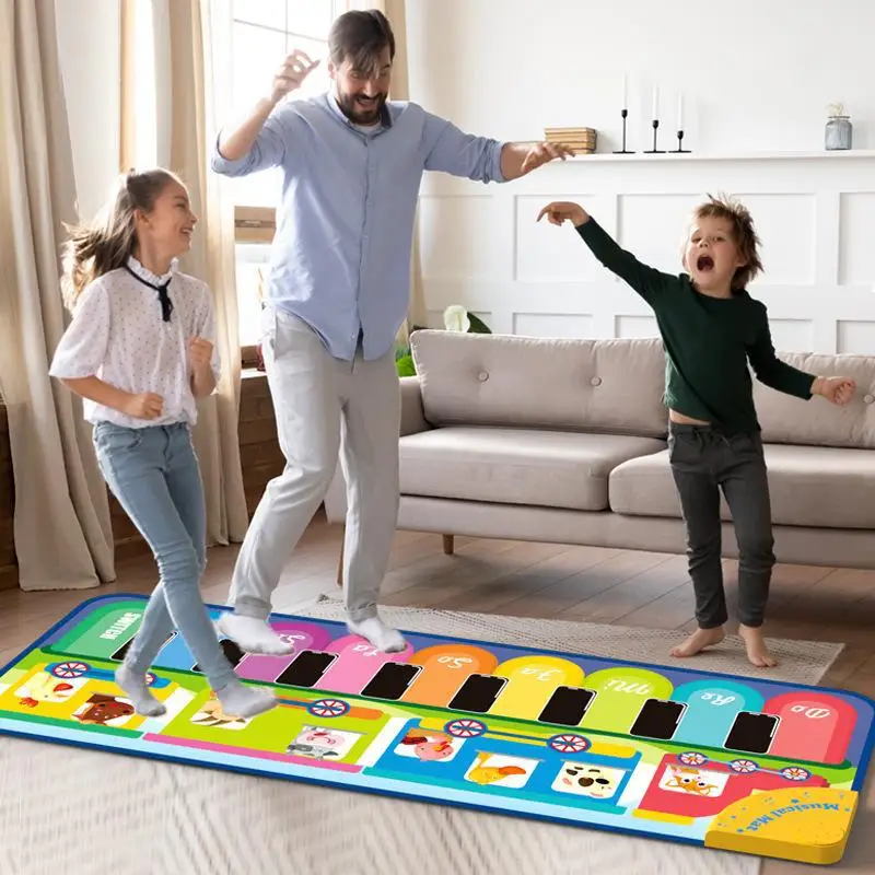 Multifunctional Music Blanket Floor Games Toys Family Parent-child Interaction Dancing Blanket Party Ganes Electric Toys for Kid 5