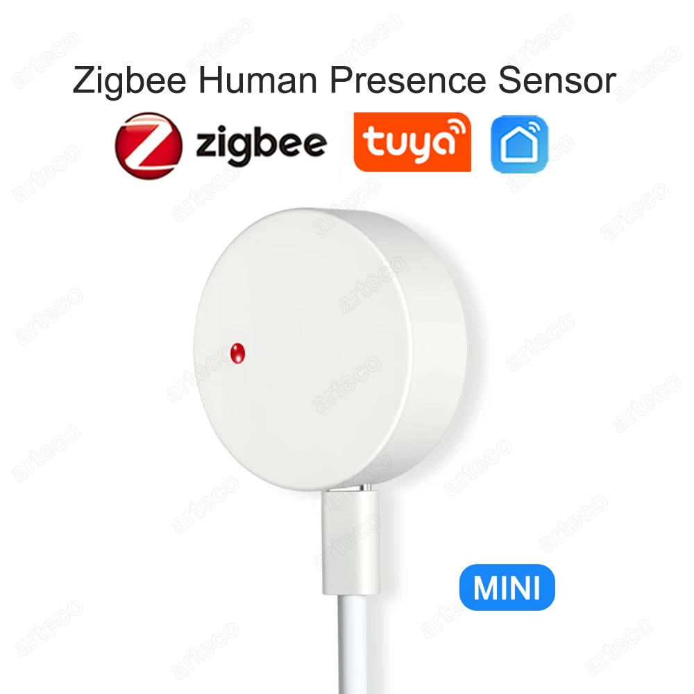 Tuya Zigbee Human Presence Detector Micro MmWave Radar Motion Sensor Smart Life App Distance Luminance Detection Home Automation