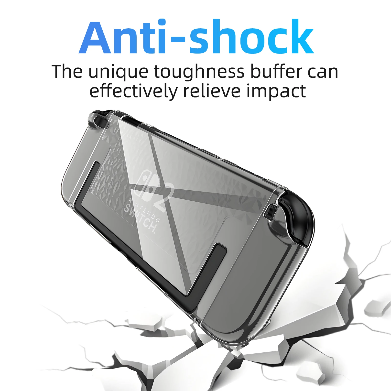Durable Clear Protective Case with Split Design - Scratch & Drop Resistant