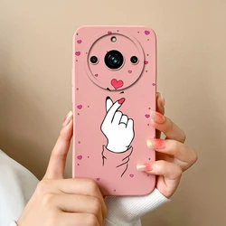 Love Heart Silicone Shockproof Phone Case - Durable Liquid Protective Cover for Realme 11 ProPlus 5G (TYP1)