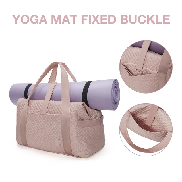 Borsa Sportiva Donna 46.8 Litri - Borsone Per Palestra Con Tasca Bagnata E Scomparto Scarpe, Nero - Foto 8