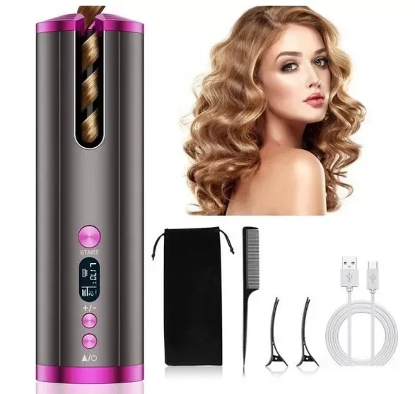 Portable Multi-Purpose Automatic Curling Iron Smart Wireless USB Charging Hair Tool Faster Hair Drying Faster Styling