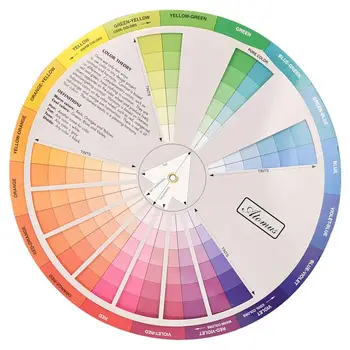 Wheel Color Colour Guide Chart Mixing Rgb Board Makeup Blending Artist Mixed Basic Pigment Painting Theory 1