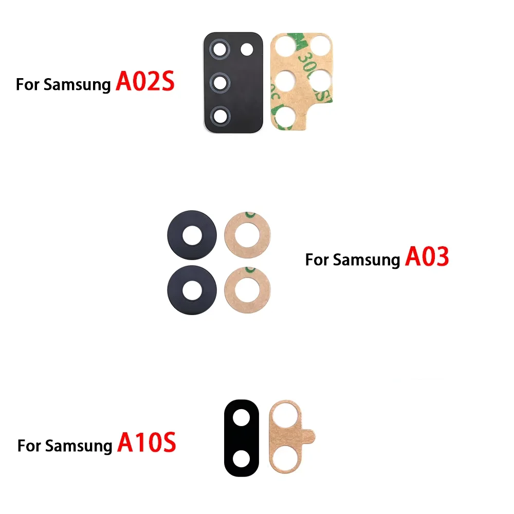 Back Camera Lens For Samsung A03S A02S A01 A02 A03 A10 A20 A30 A40 A50 A70 A70S A80 A03 Core Camera Glass Lens With Adhesive camera lens cover phone camera lens