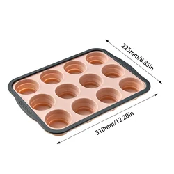 Non - Stick Silicone Muffin & Cupcake Baking Tray - 6 - Cup Mold (Style 13)