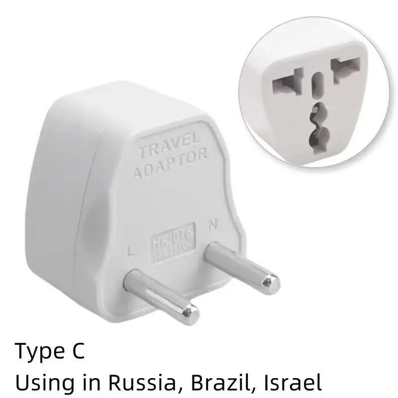 Universal Travel Plug Adapter | Compact Design for Global Use in US, EU, AU, and UK Sockets