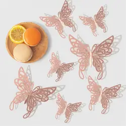 Elegant 3D Hollow Butterfly Wall Stickers - Perfect for Wedding and Children's Room Decor (Style-07)