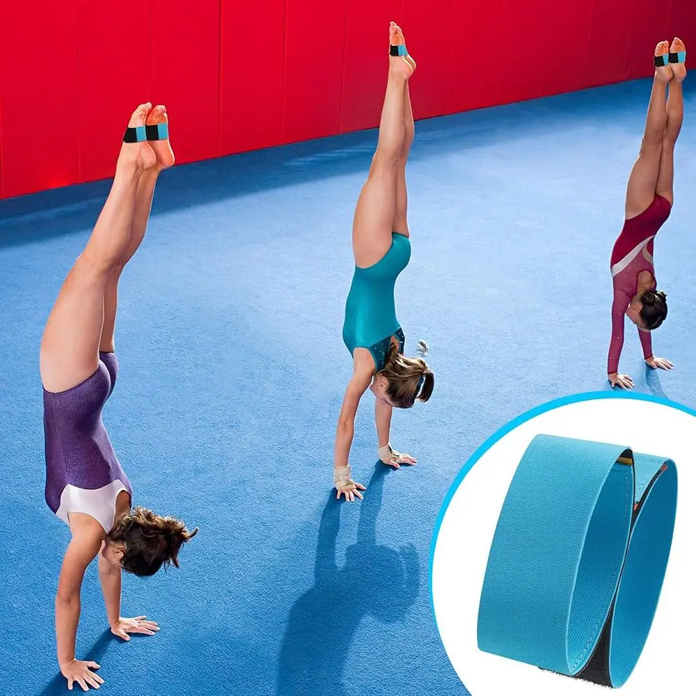 1pair Dance Equipment Gymnastics Tumbling Trainer Adjustable Elastic Sticky Feet Together Durable Gymnastics Sticky Toes