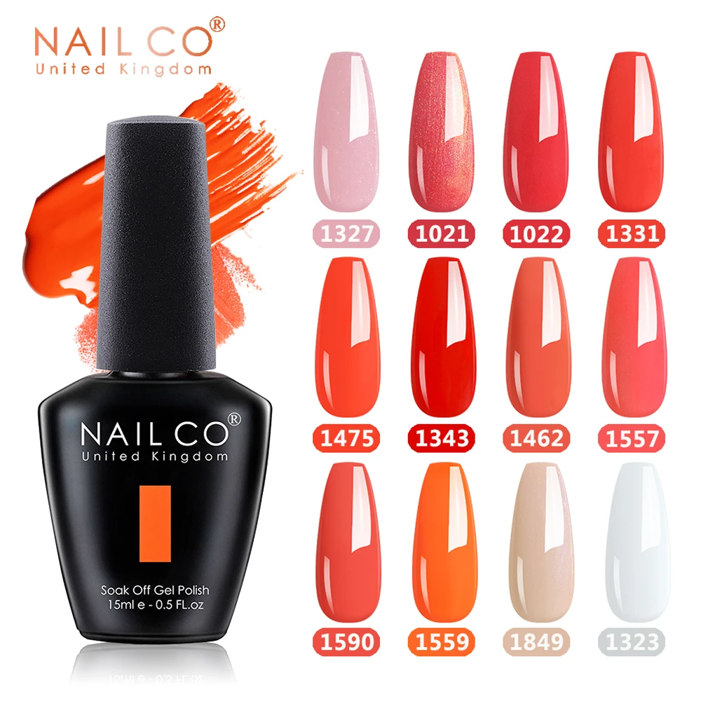 Nailco 15ml Orange Red Pink Color Series Gellak Design Lacquer Gel  Varnishes Salon Gel Nail Polish Nail Art Set Manicure Hybrid - Nail Gel -  AliExpress
