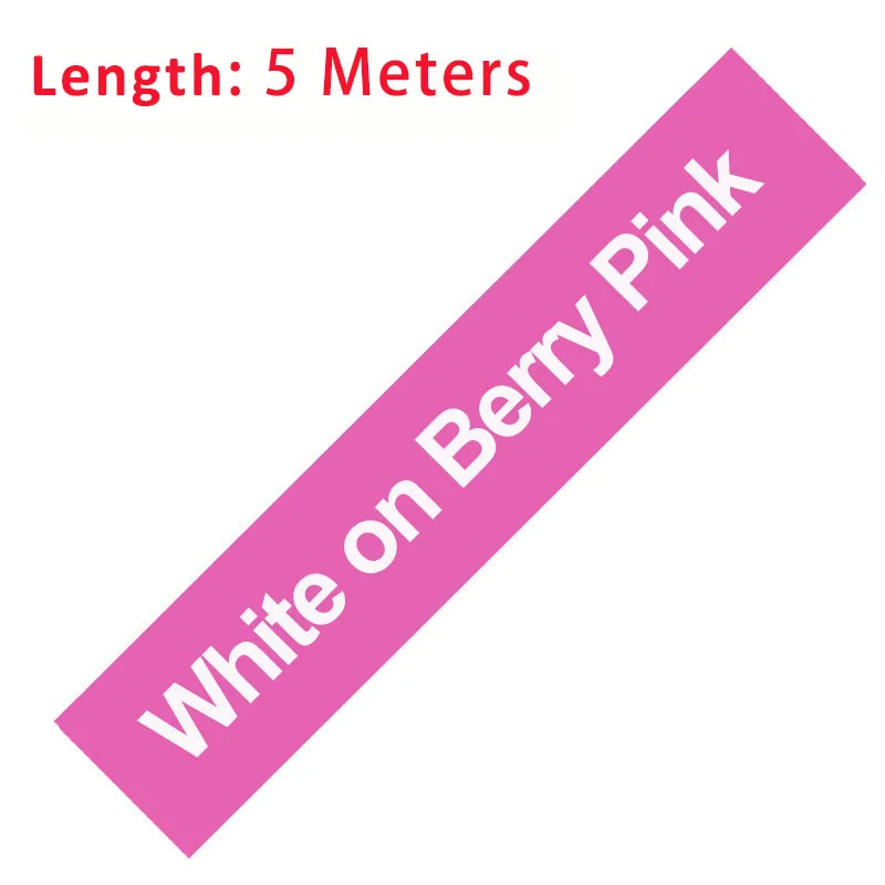 1-Pack Colorful White Label Tape