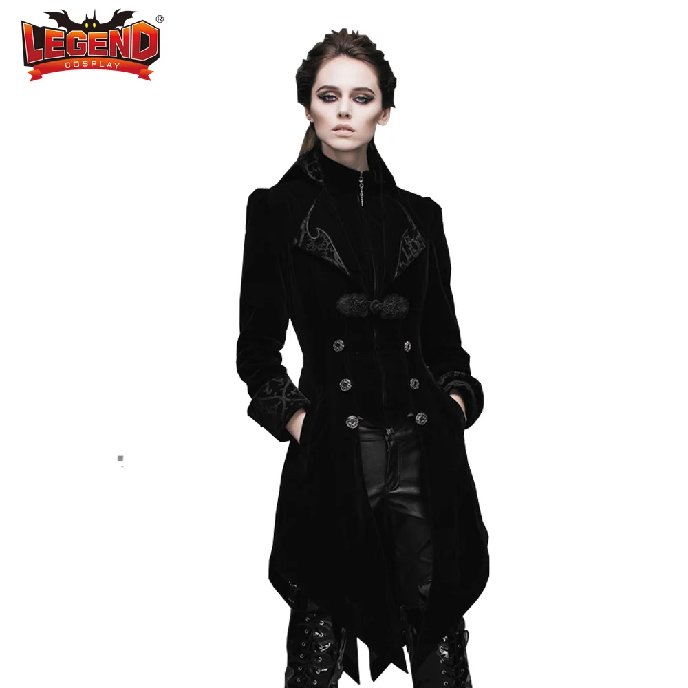 Women's Steampunk Victorian Tailcoat Coat - Renaissance Gothic Halloween Costume Jacket