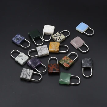 Agate Lock Crystal Pendant 1