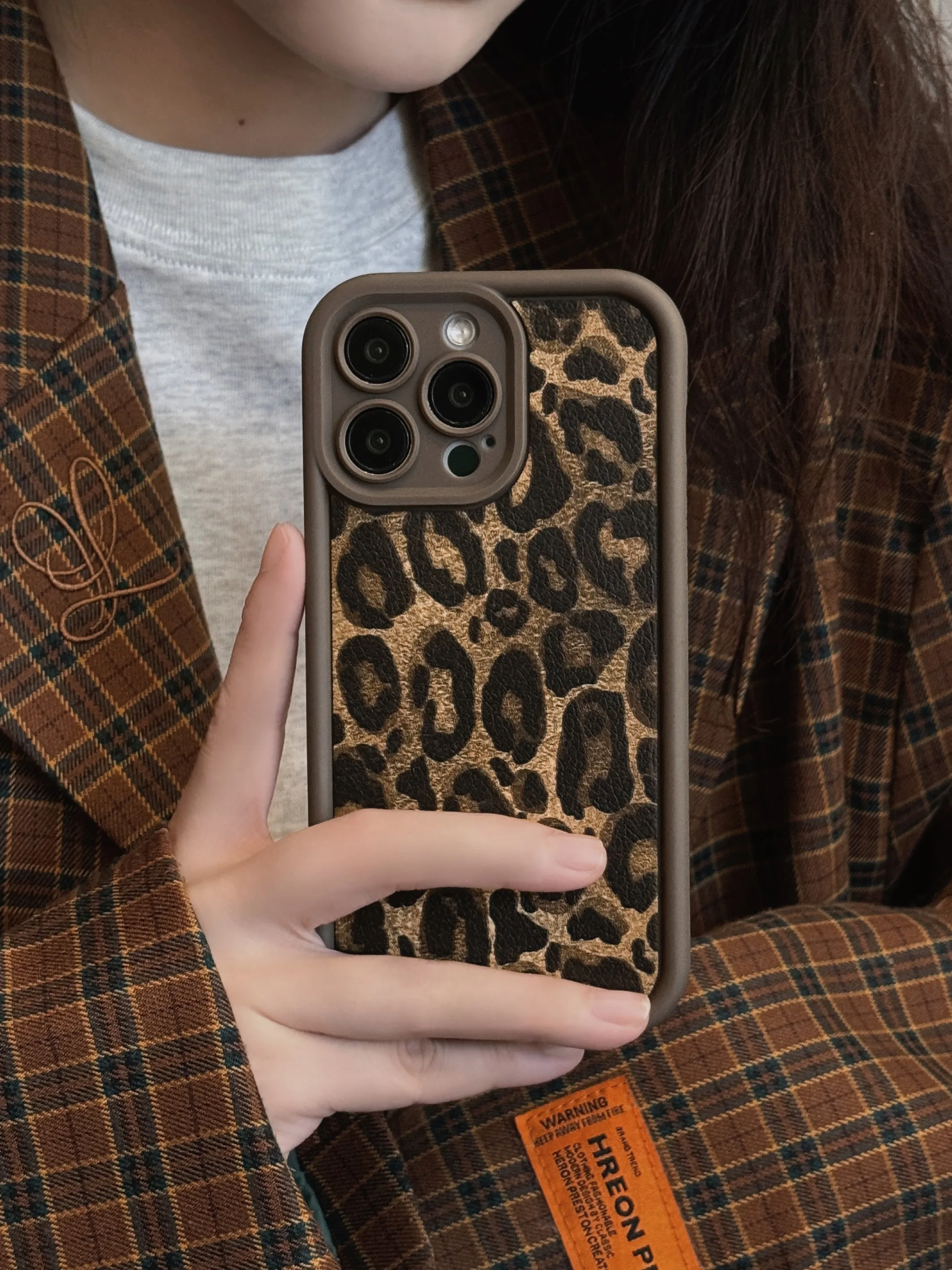 Chic Brown Leopard Pattern Soft Silicone Phone Case Cover