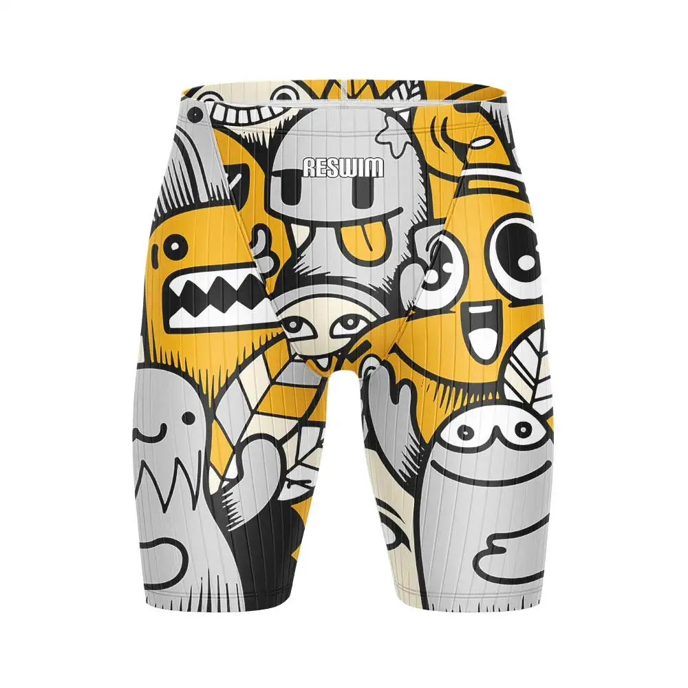 Men's Swim Jammers Swimsuit Swimming Shorts Athletic Training Swimwear Swimming Trunks Beach Surf Tights Short Bathing Suit swim trunks