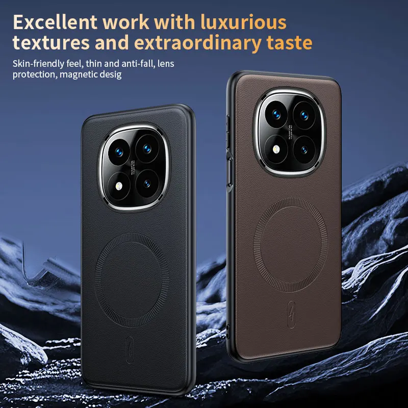 Magnetic Leather Shield Cover - High Quality Anti-Fingerprint Non-Slip Protection