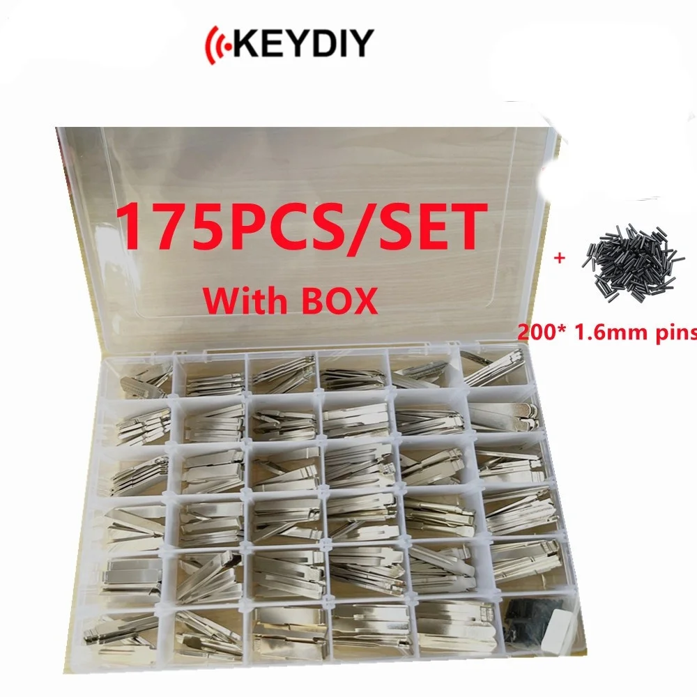 Car Key Blank Remote KD Blade 175pcs For KD900/KD-X2 VVDI Xhorse JMD with Box