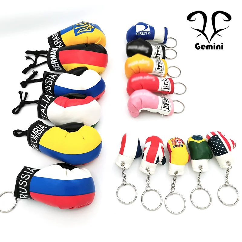 NewinKeyChainforMenFlagofRussiaMiniBoxingGloveKeychains