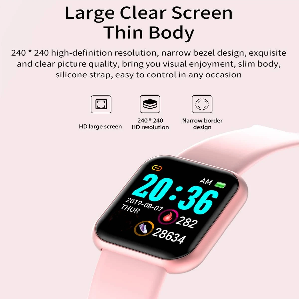 Multifunctional Smart Watch Men Women Bluetooth Connected Phone Music Player Fitness Sport Bracelet Sleep Monitor D13 Smartwatch 4