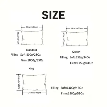 Duck Feathers and Down White Pillows with 100% Cotton Cover, Bed Sleeping Hotel Collection Pillows Set of 2 3