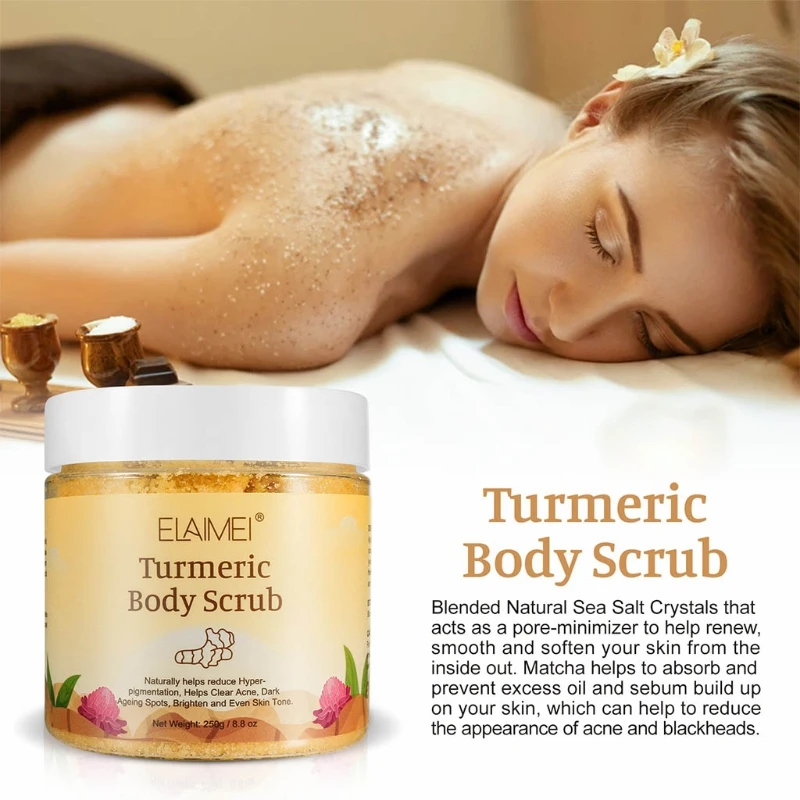 

Turmeric Body Cleansers Scrub Body Care Cream Softens Cutin Reduces Dullness and Nourishes Skin мочалка для тела Scrub Daddy
