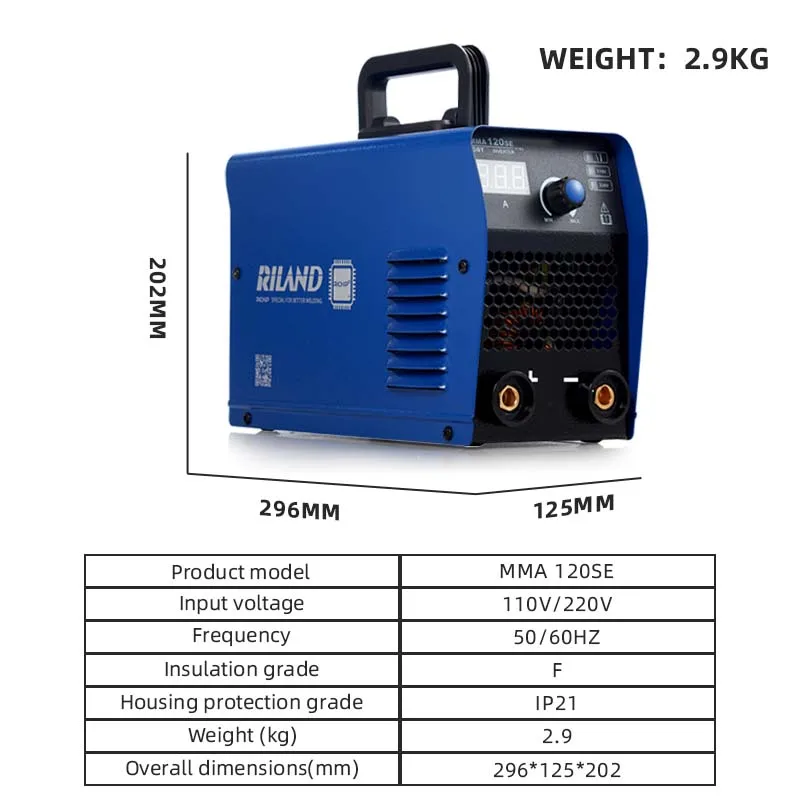 RILAND 110/220V ARC Welding Machine Stick Welder with Synergic Control, Mini Welder with LCD Digital Display for Home Beginner 3