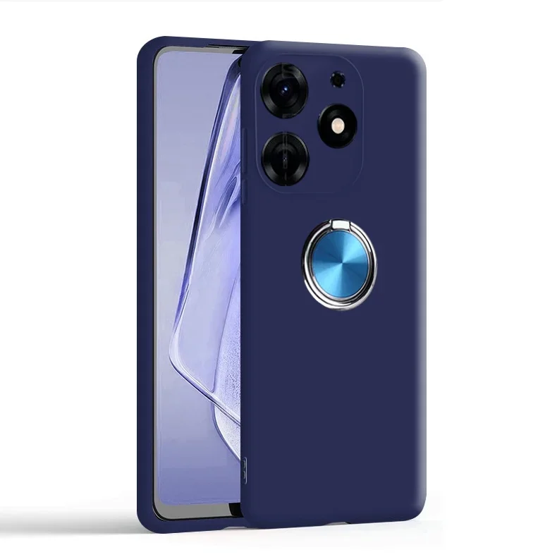 Лидер продаж, мягкий силиконовый чехол для телефона Infinix Smart 8 Smart8 X6525 для Tecno POP 8 POP8 чехол, ярких цветов, автомобильное магнитное кольцо (art.: 3920c425df12e) - 3920c425df12e