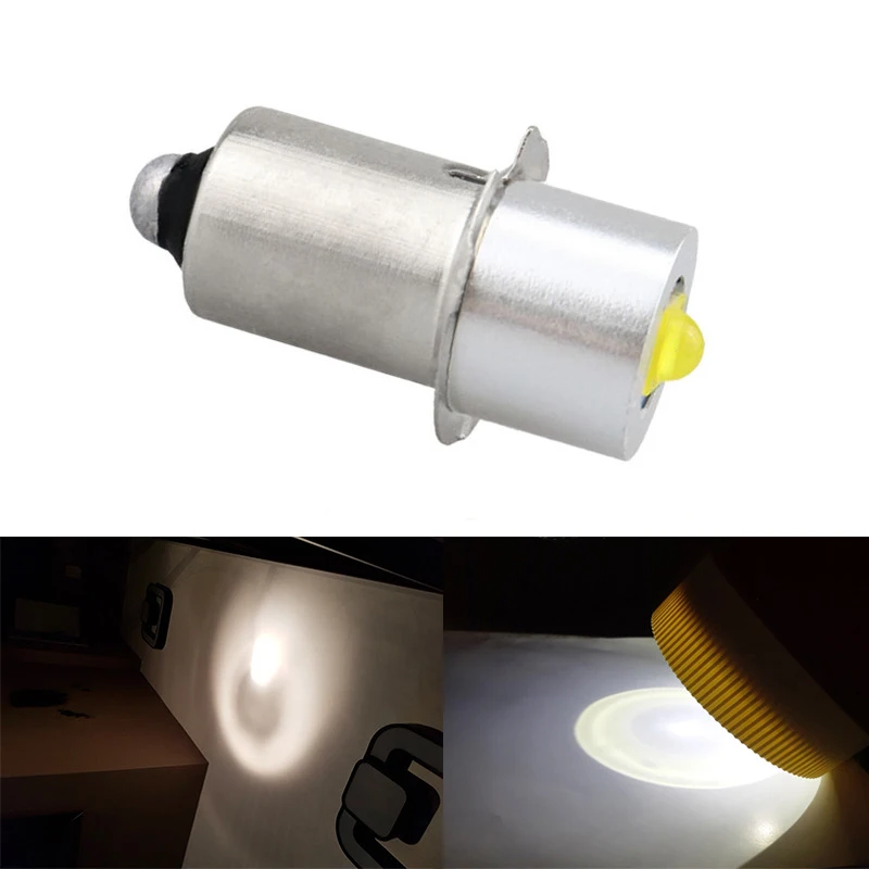 Akozon - Lampadina di Ricambio Tascabile, 5 W, 6-24 V, P13.5S, LED, Alta luminosità + xpr 18volt 6amp light bulb ampoule led upgrade ampoule 4 piles lampadina led per