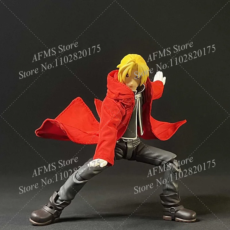Costume Alchemist Kleding 1/12 Men Soldier Edward Elric Red