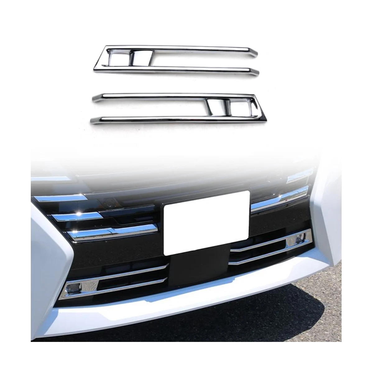

Front Fog Light Frame Bumper Grille Cover Trim Protector for Nissan Serena C28 2023 Accessories