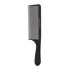 1PC Black Flattop Hair Cutting Comb Heat Resistant Hair Cutting Tool Hairdressing Hair Stylist Salon Carbon Antistatic Combs 6