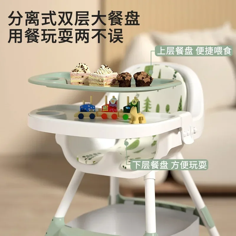 Baby Dining Chair Multifunctional Foldable Baby Chair Household Portable Dining Table Children's Table