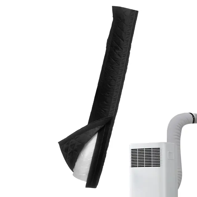 ฝาครอบท่อเครื่องปรับอากาศแบบพกพา ฉนวนกันความร้อน ฝาครอบท่อ AC เครื่องปรับอากาศ ท่อไอเสีย ฉนวนกันความร้อน ฝาครอบป้องกัน ฝาครอบกันฝุ่น 1