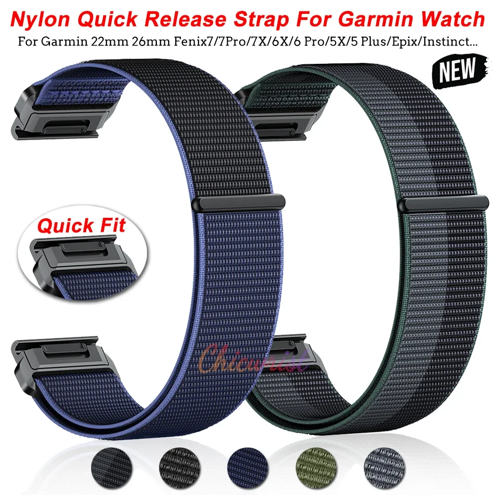 Enhanced Nylon Quick Release Watchband Strap - 22/26MM by Galaone