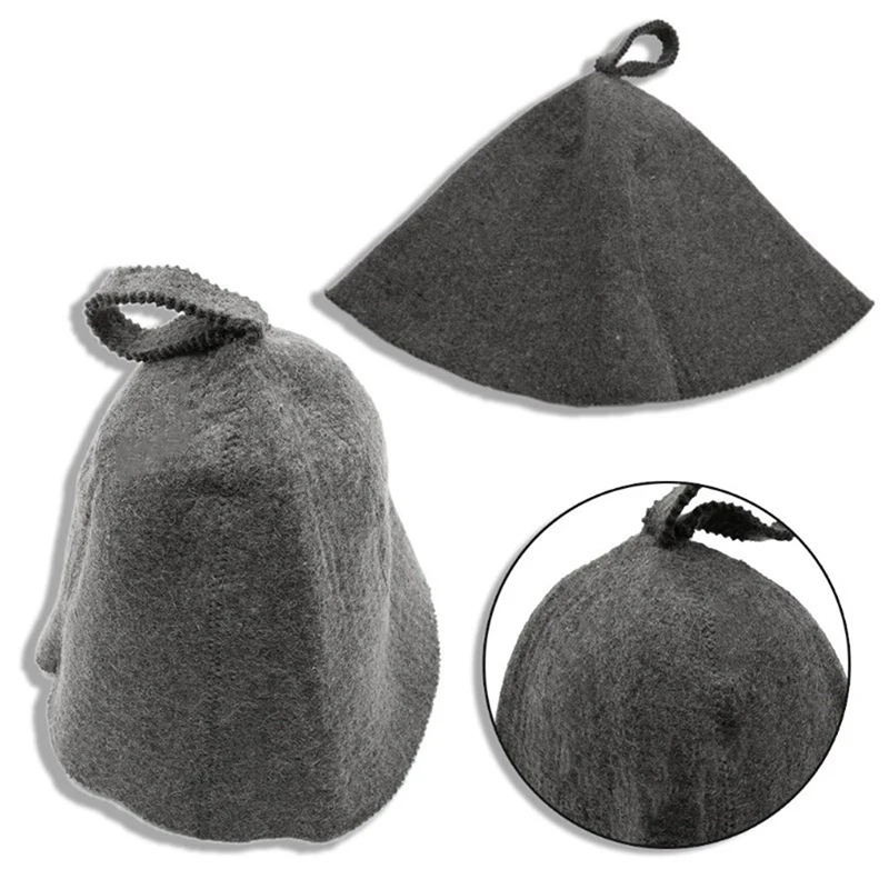 Shower Cap 1PC 24 X 22CM Felt Head Protection Bath Anti Heat Free Size Russian Style Absorbent